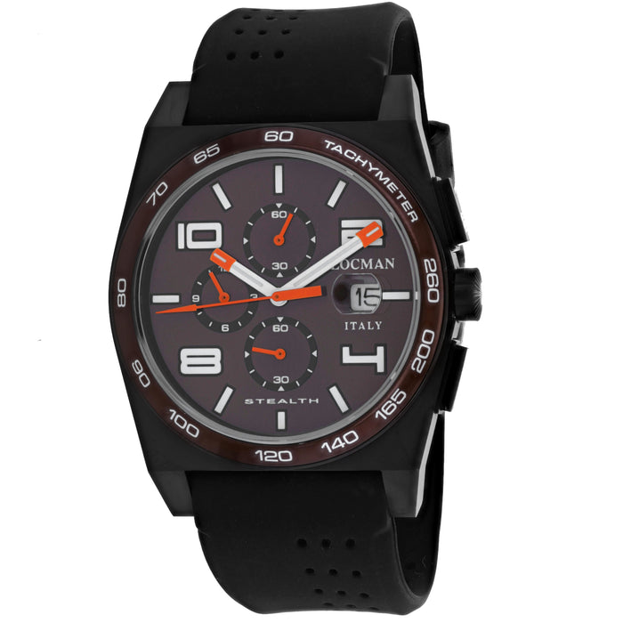 Locman Men's Stealth Brown Dial Watch - 209BKPVBRORBKR