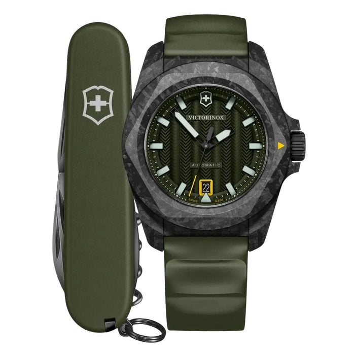 Victorinox Men's Carbon Green Dial Watch - 242021.1