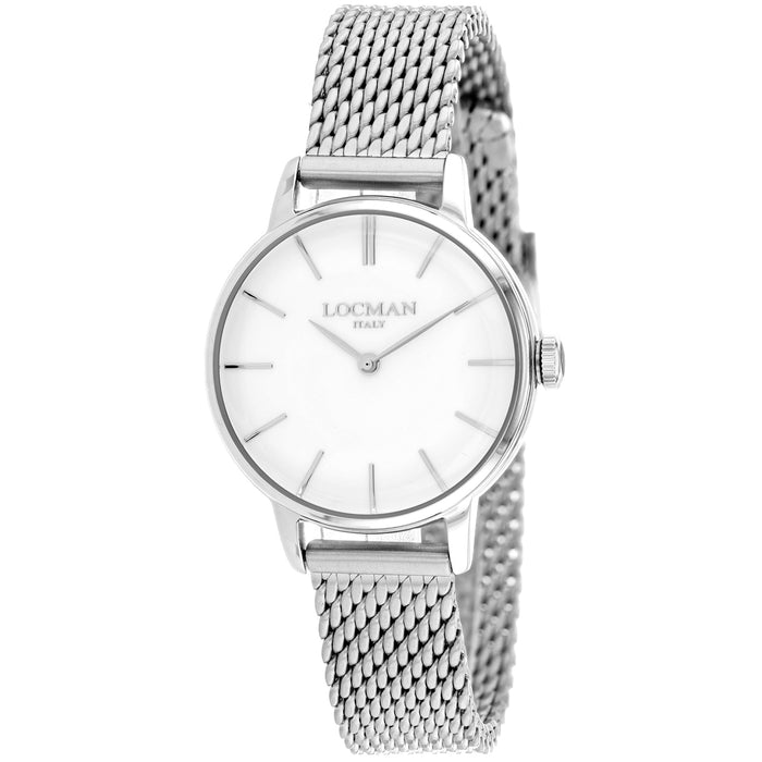 Locman Women's Classic White Dial Watch - 253WH