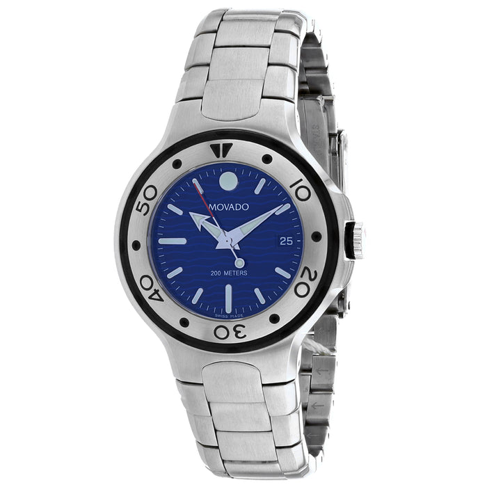 Movado Men's Series 800 Blue Dial Watch - 2600013
