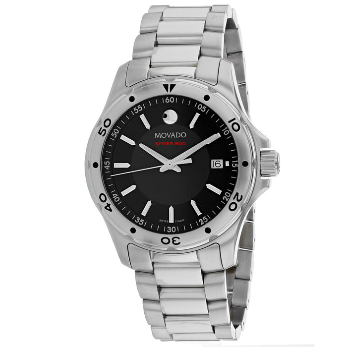 Movado Men's Series 800 Black Dial Watch - 2600074