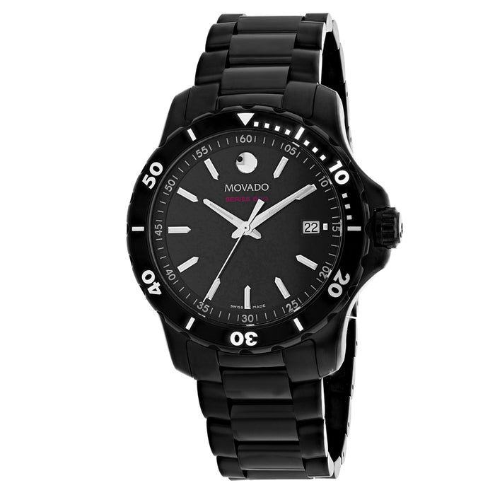 Movado Men's Series 800 Black Dial Watch - 2600143