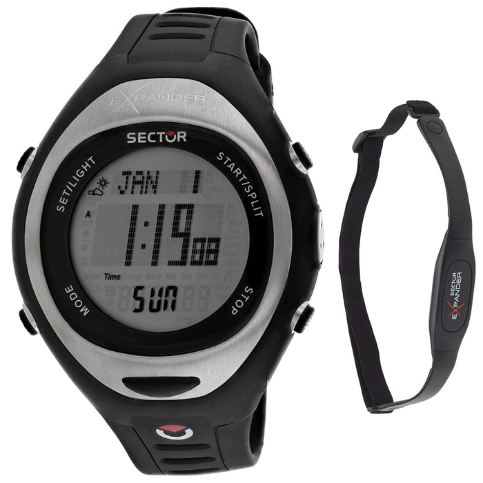 Sector Men's Expander Black Dial Watch - 3251174115