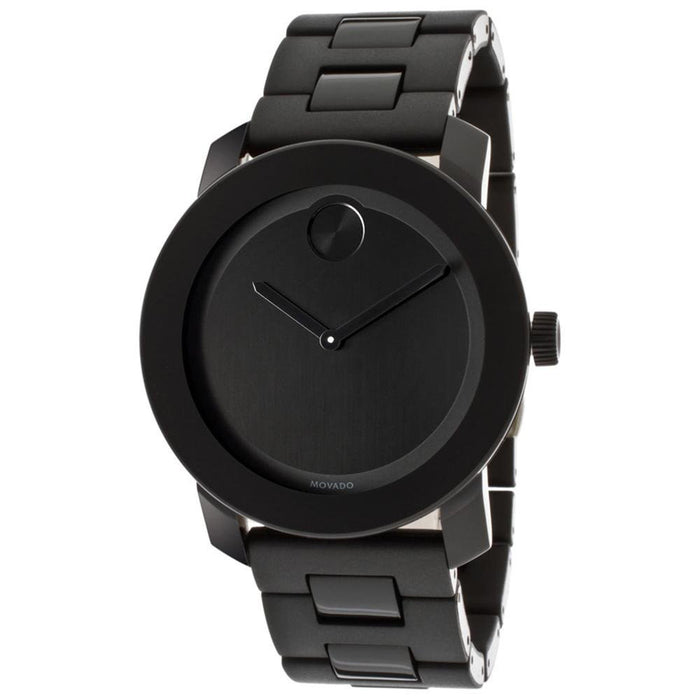 Movado Men's Bold Black Dial Watch - 3600047