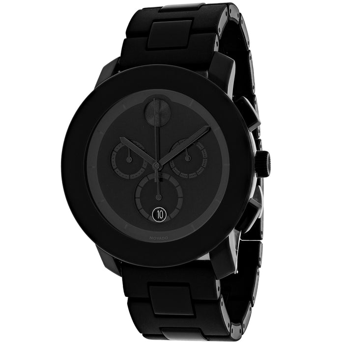 Movado Men's Bold Black Dial Watch - 3600048