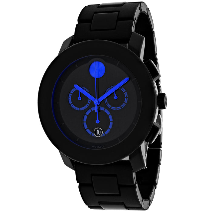 Movado Men's Bold Black Dial Watch - 3600101