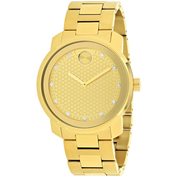 Movado Men's Bold Gold Dial Watch - 3600374
