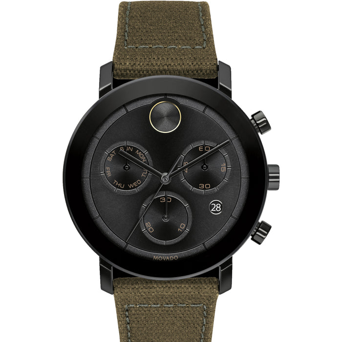 Movado Men's Evolution Black Dial Watch - 3600725