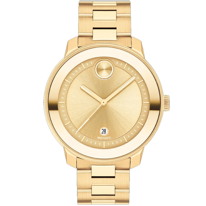 Movado Women's Bold Verso Gold Dial Watch - 3600750
