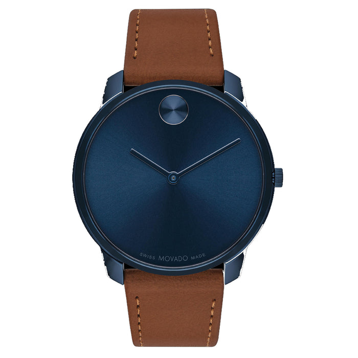 Movado Men's Bold Thin Blue Dial Watch - 3600830