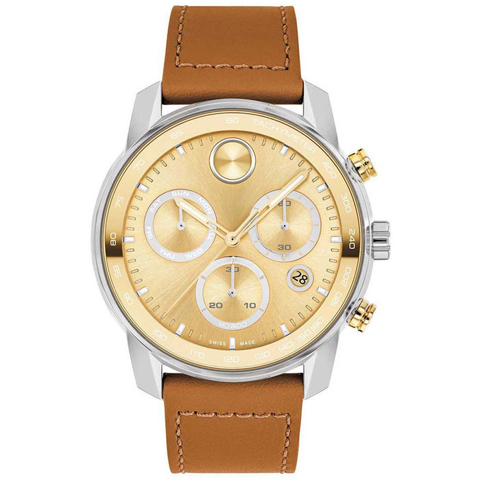 Movado Men's Bold Verso Gold Dial Watch - 3600908