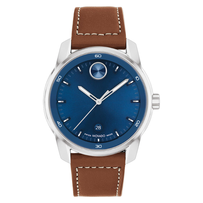 Movado Men's Bold Blue Dial Watch - 3600944