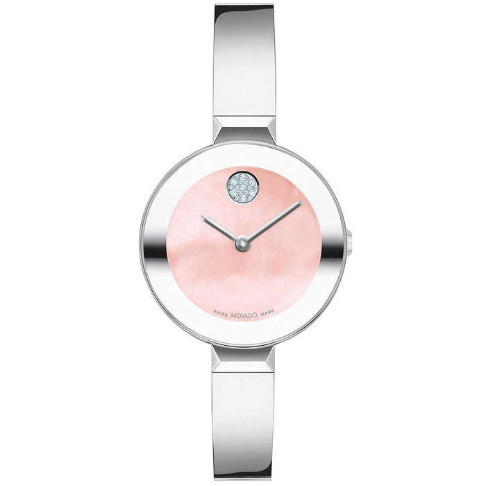 Movado Women's Bold Bangle Pink MOP Dial Watch - 3601178