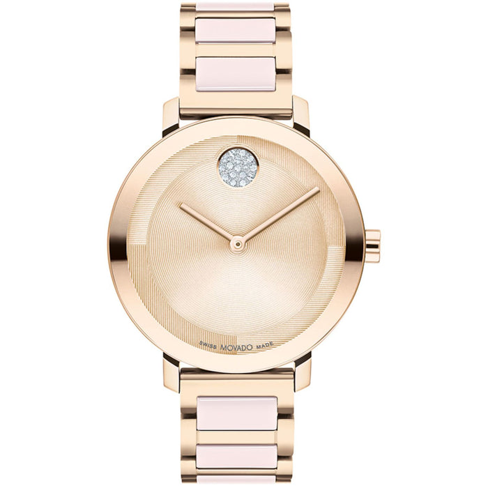 Movado Women's Bold Rose gold Dial Watch - 3601237