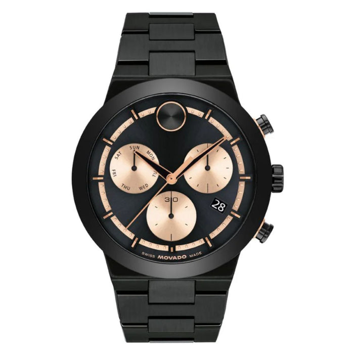 Movado Men's Bold Fusion Black Dial Watch - 3601282
