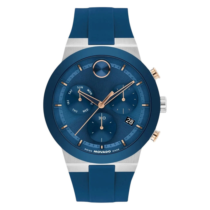 Movado Men's Fushion Blue Dial Watch - 3601331