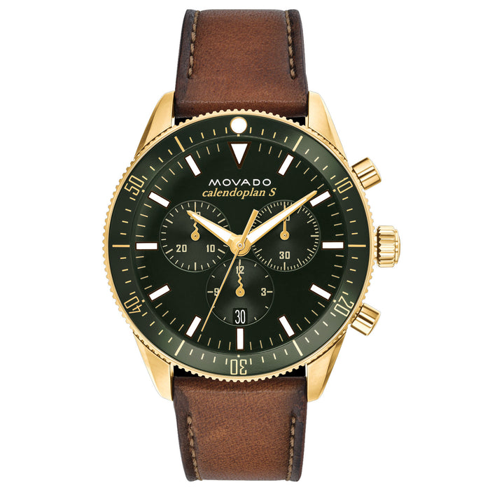 Movado Men's Heritage Green Dial Watch - 3650062