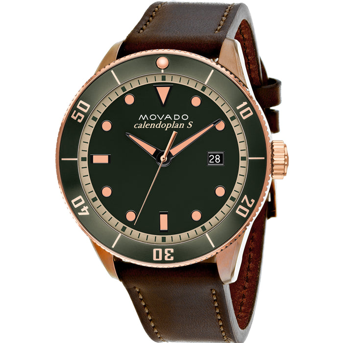 Movado Men's Heritage Green Dial Watch - 3650092
