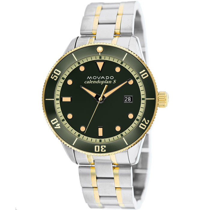 Movado Men's Heritage Green Dial Watch - 3650096
