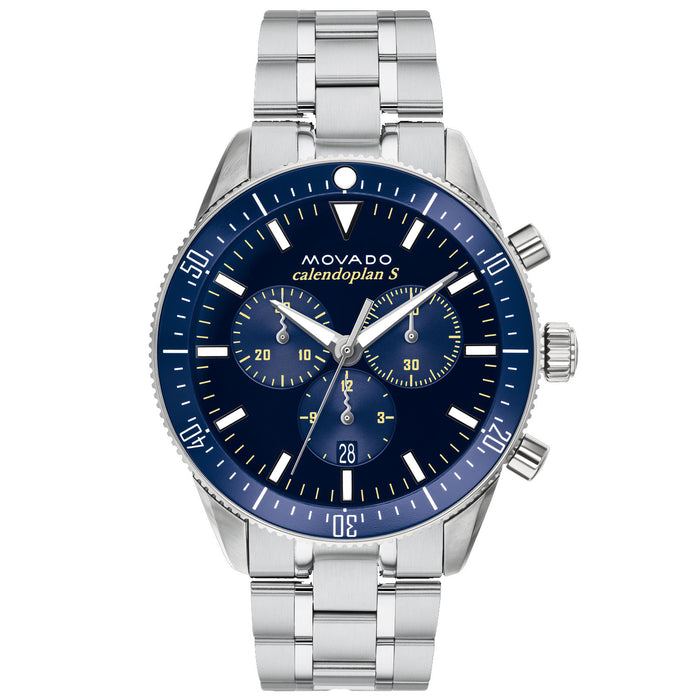Movado Men's Heritage Blue Dial Watch - 3650101
