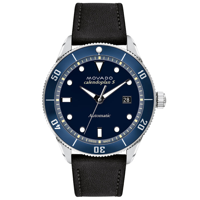 Movado Men's Heritage Blue Dial Watch - 3650107