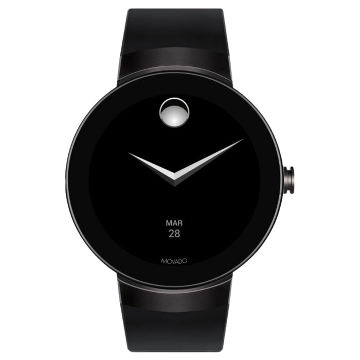 Movado Unisex's Connect Black Dial Watch - 3660018