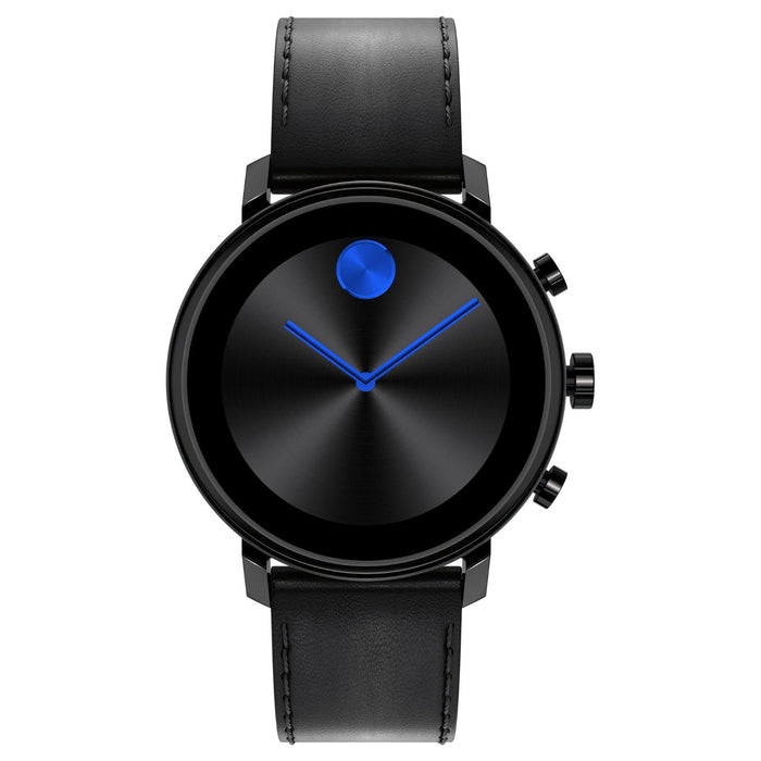 Movado Unisex's Connect Black Dial Watch - 3660029
