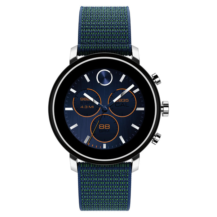 Movado Unisex's Connect Black Dial Watch - 3660030