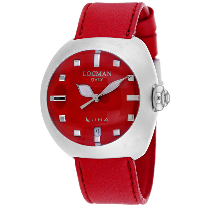 Locman Women's Classic Red Dial Watch - 4100RD