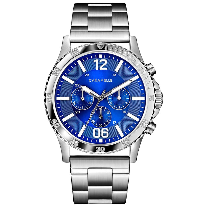 Caravelle Men's Sport Blue Dial Watch - 43A145