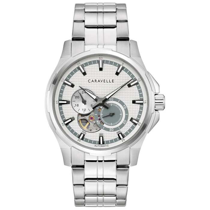 Caravelle Men's Dress Silver Dial Watch - 43A159