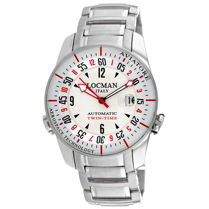 Locman Men's Classic White Dial Watch - 454BWH