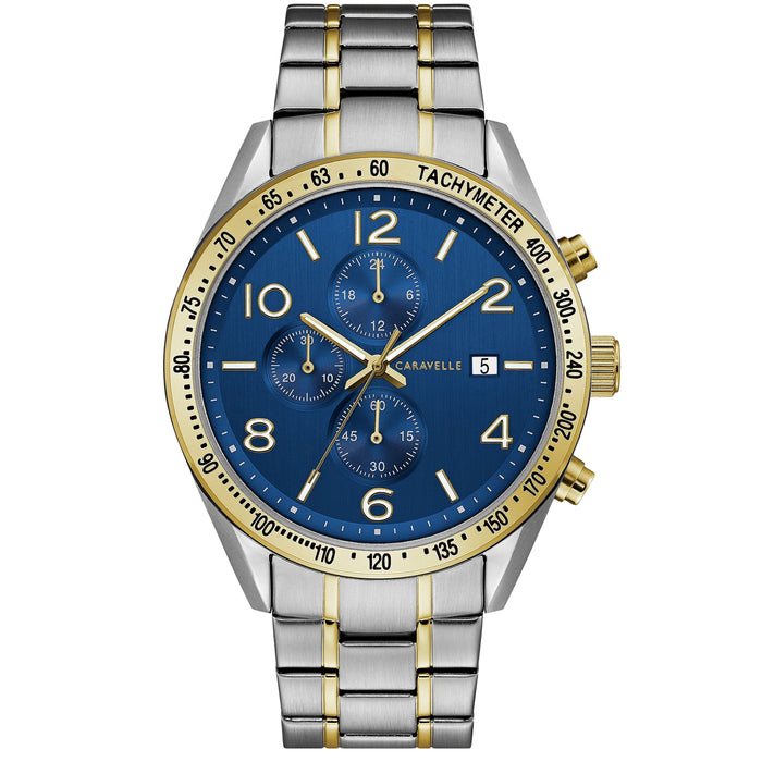 Caravelle Men's Sport Blue Dial Watch - 45B152