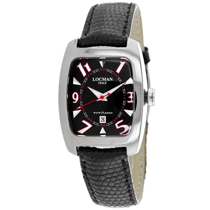 Locman Women's Classic Black Dial Watch - 48300BKFRD
