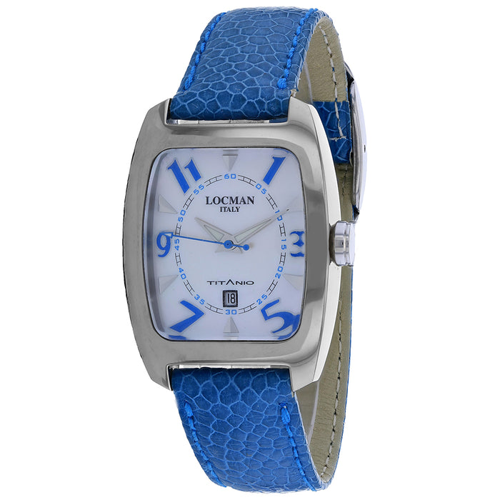 Locman Men's Classic White Dial Watch - 483MOPSK/SK