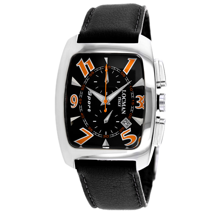 Locman Men's Classic Black Dial Watch - 484BKNOR