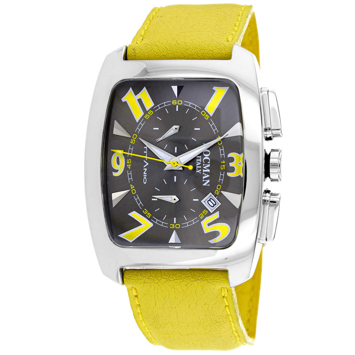 Locman Men's Classic Grey Dial Watch - 484GRNYL