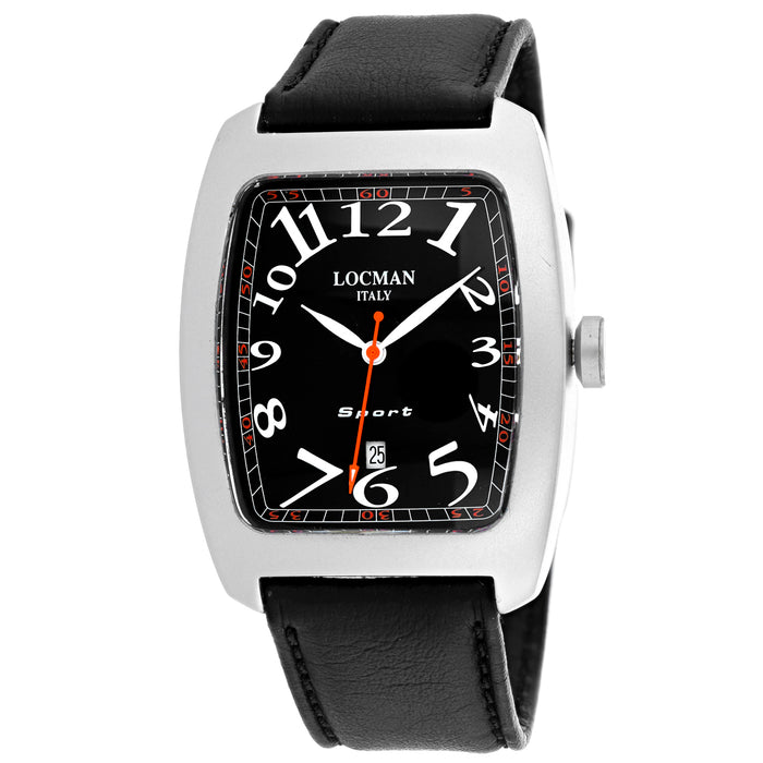 Locman Men's Classic Black Dial Watch - 486BK