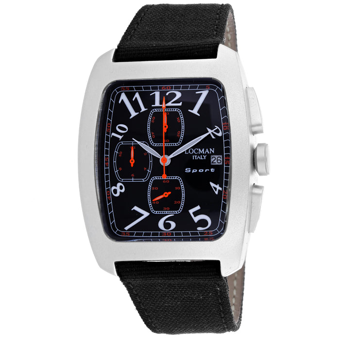 Locman Men's Classic Black Dial Watch - 487BK