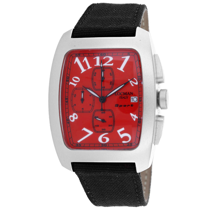 Locman Men's Classic Red Dial Watch - 487RD
