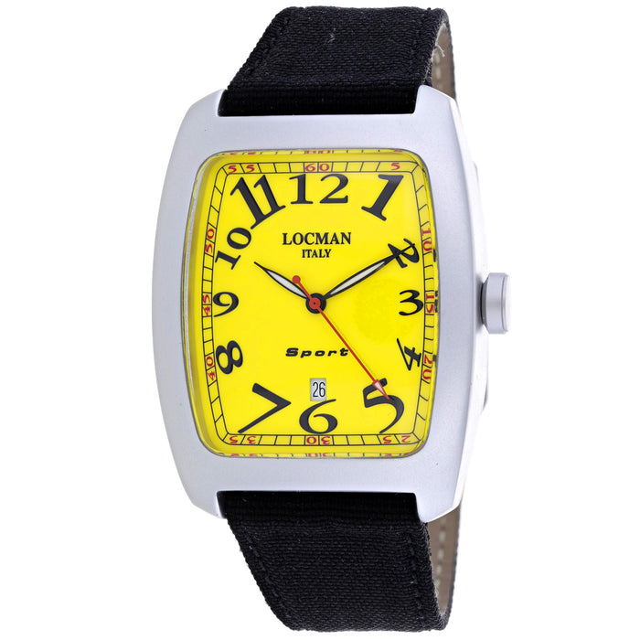 Locman Men's Classic Yellow Dial Watch - 487YL