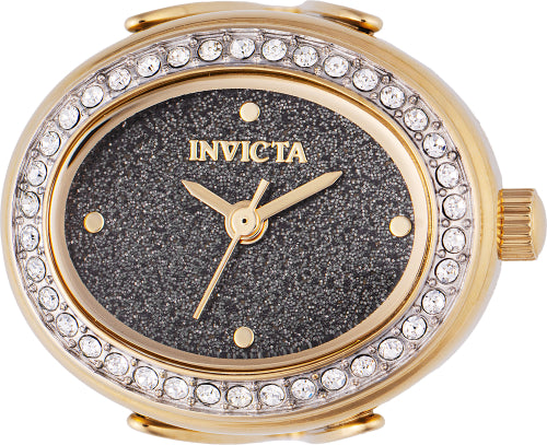 Invicta Women's Mini Ring Watch Black Dial Watch - 49601