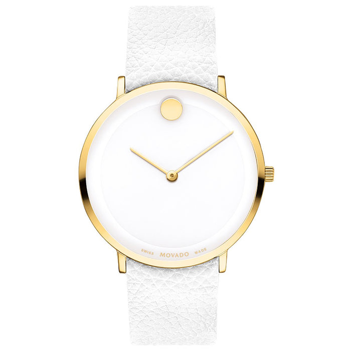 Movado Women's Modern White Dial Watch - 607508