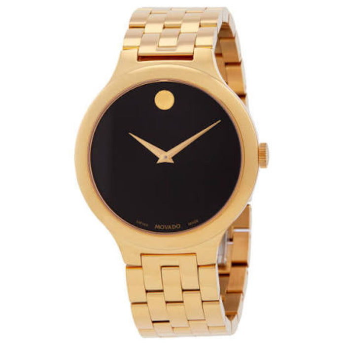 Movado Women's Veturi Black Dial Watch - 608043
