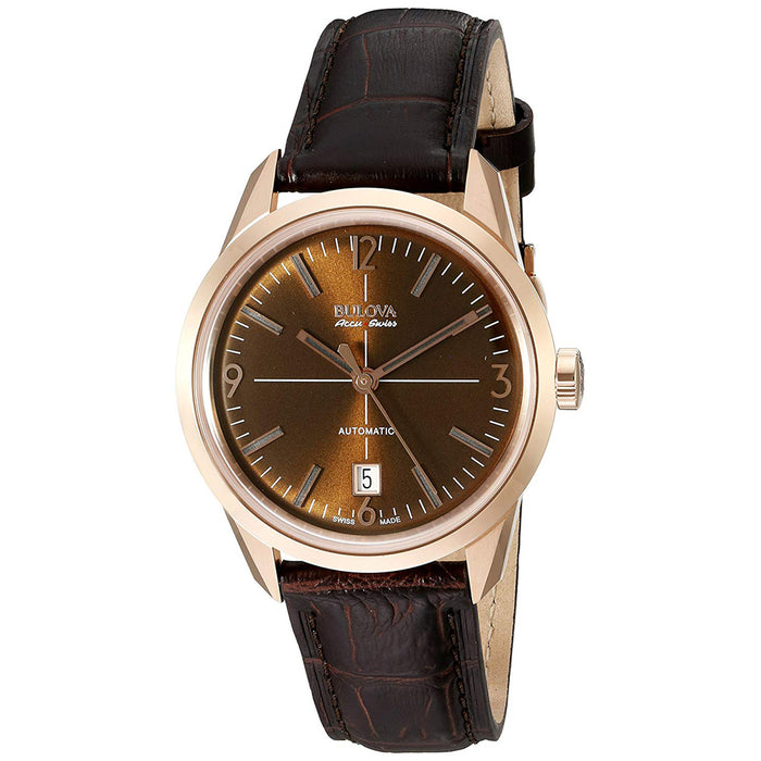 Bulova Men's Accu Brown Dial Watch - 64B124