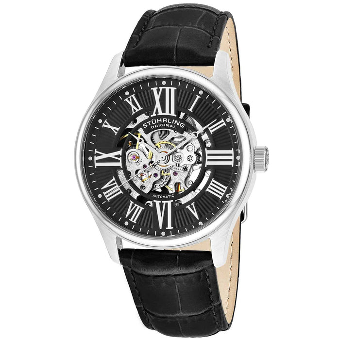 Stuhrling Men's Classic Black Dial Watch - 747.02