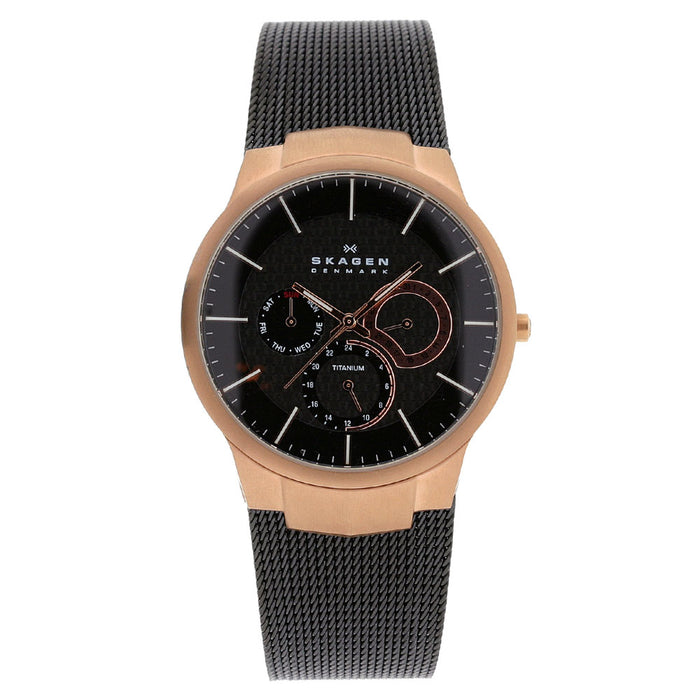 Skagen Men's Titanium brown Dial Watch - 809XLTRB