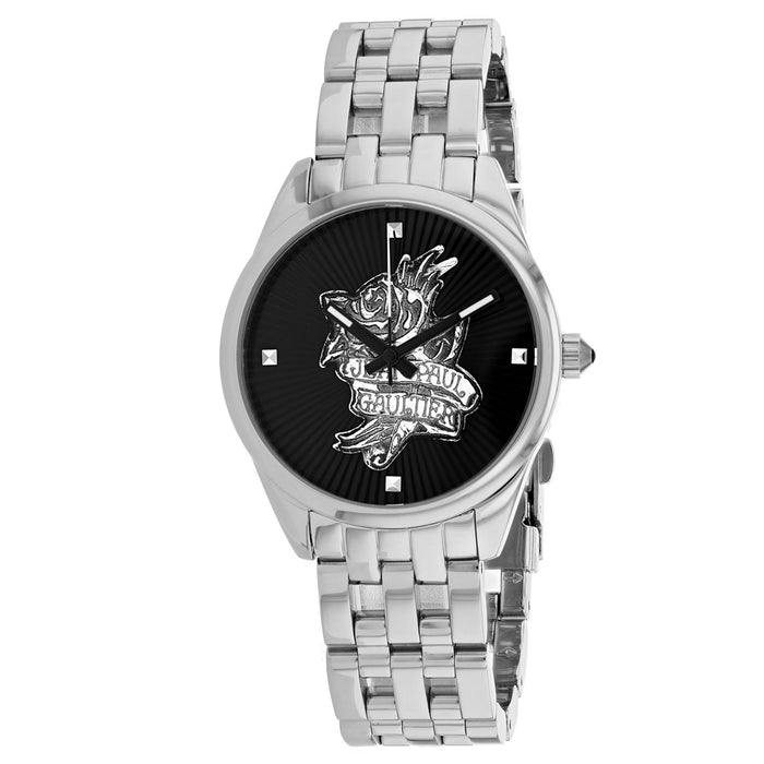 Jean Paul Gaultier Women's Navy Tatoo Black Dial Watch - 8502407