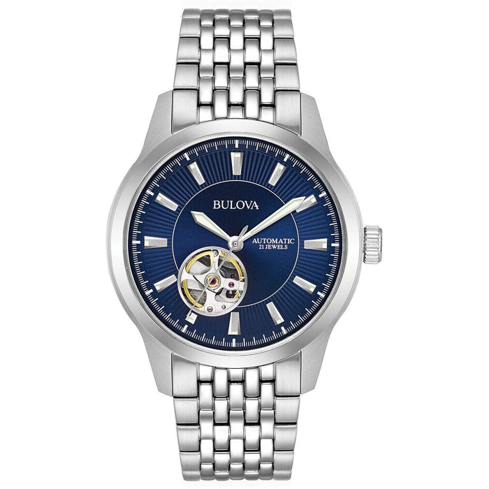 Bulova Men's Classic Blue Dial Watch - 96A189