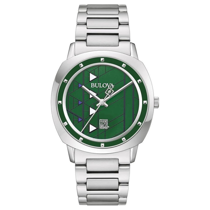 Bulova Men's Frank Green Dial Watch - 96A286